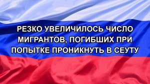 |Н. РФ| Резко увеличилось число мигрантов, погибших при попытке проникнуть в Сеуту