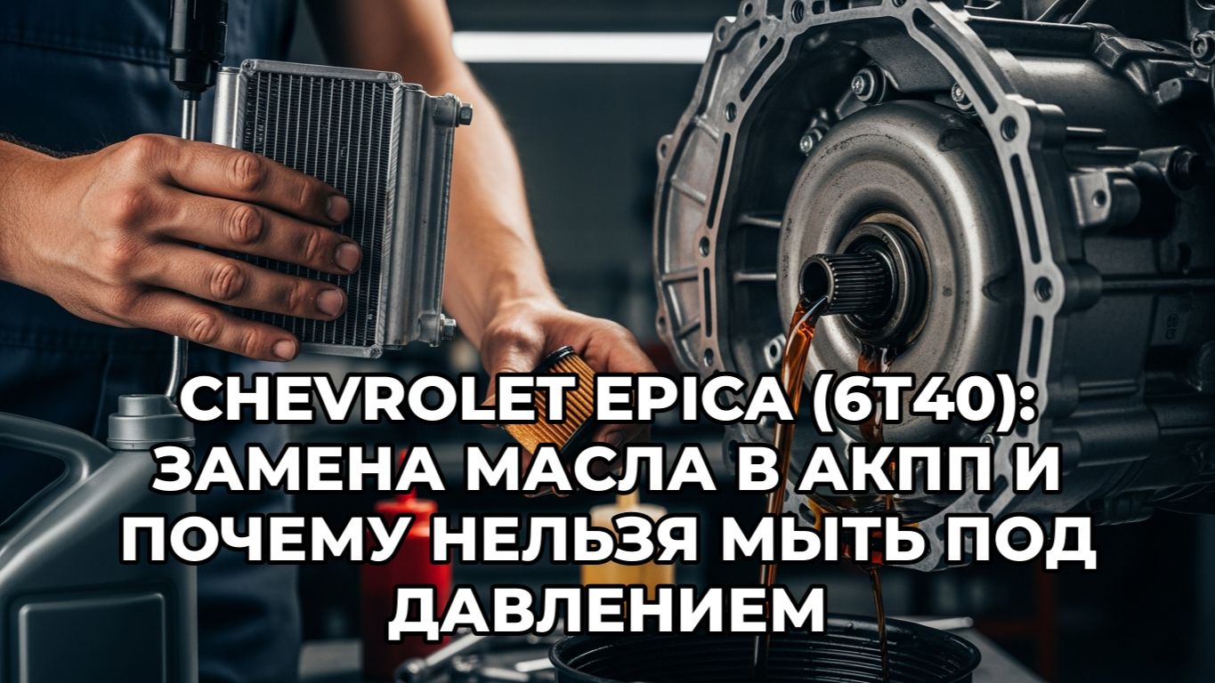 Замена масла АКПП Chevrolet Epica 6T40: перегрев, доп радиатор, подделки масла