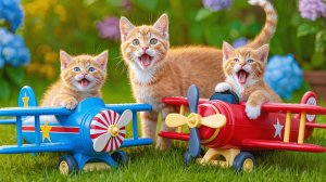 Мама-кошка подстригает шерсть на ферме и делает тигровую шапку для котят дома🐾🎩🐯