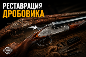 Реставрация старого двуствольного ружья