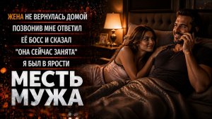 ЖЕНА НЕ ВЕРНУЛАСЬ ДОМОЙ ПОЗВОНИВ МНЕ ОТВЕТИЛ ЕЁ БОСС «ОНА СЕЙЧАС ЗАНЯТА» Я БЫЛ В ЯРОСТИ I МЕСТЬ МУЖА