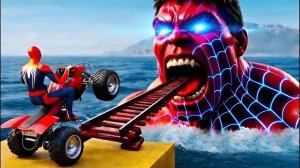 Забавная игра супергерой GTA 5 Спасение Человека-паука бэтмен против железного человека против веном