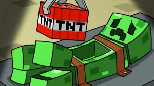 История первого крипера Minecraft (анимационный мультфильм)