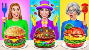 Кулинарный Челлендж# Вилли Вонка Против Бабушки # Кухонные Войны от Multi DO Challenge
