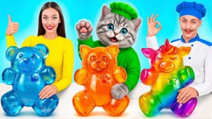 Кулинарный Челлендж# Я против Бабушки с Котиком # Смешные Челленджи