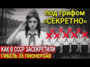 Как в СССР ЗАСЕКРЕТИЛИ гибель 26 пионеров — Трагедия на озере: Кто виноват в смерти детей / СЕКРЕТНО