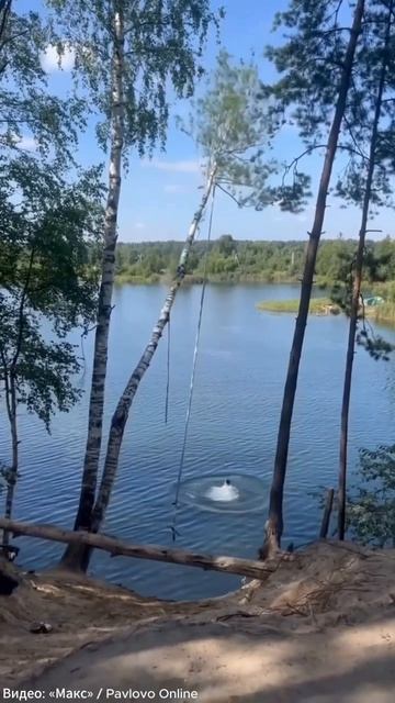 В Павлове экстремал чуть не умер после прыжка с тарзанки: ствол дерева не выдержал и обломился прямо