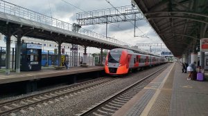 «С днём железнодорожника!» Электропоезда ЭС2Г-075/057 «Ласточка» станция МЦК Локомотив 8.07.2026