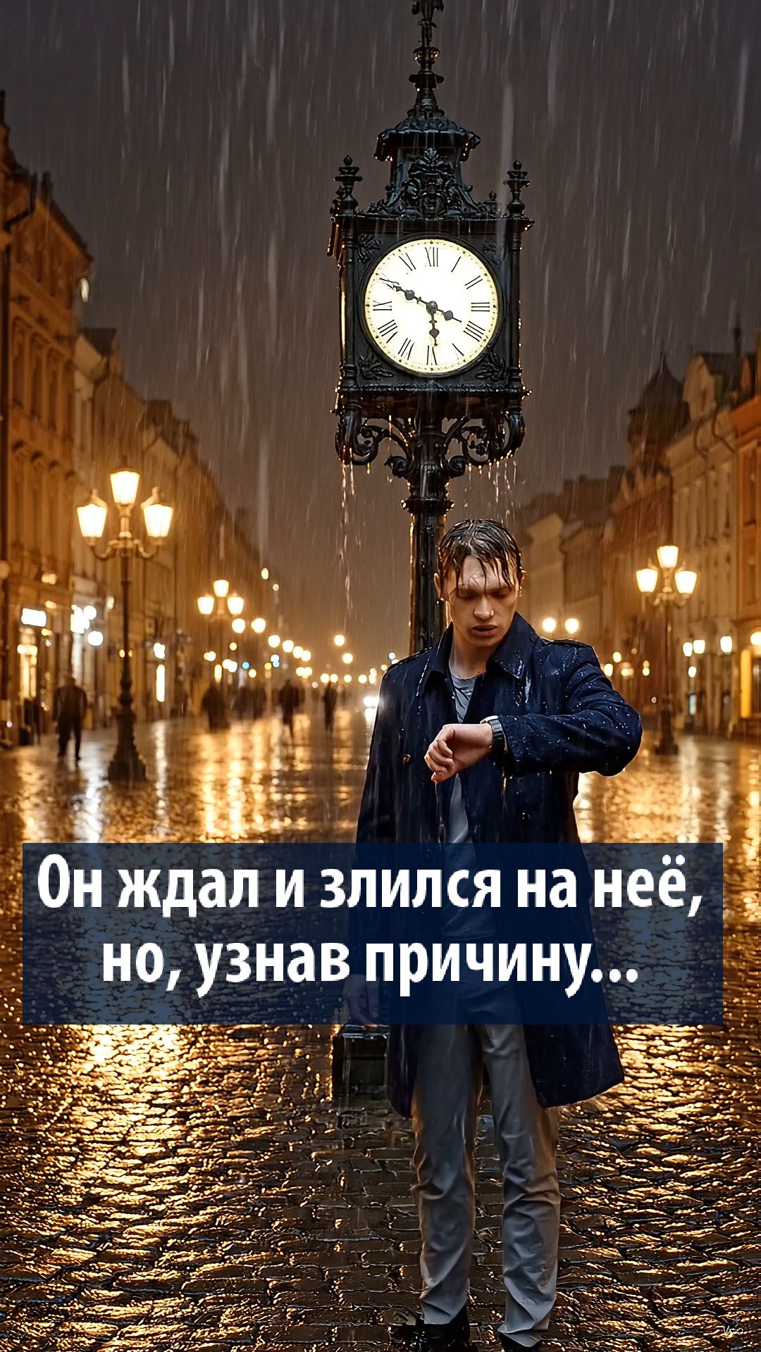 Он злился, что она опоздала, пока не узнал причину...