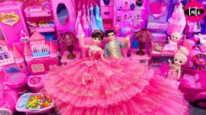 Играем в игрушки из мультика принцесса кукла Барби. Мультфильм для детей. ASMR АСМР