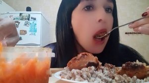 МУКБАНГ/ГРЕЧКА КОТЛЕТЫ
