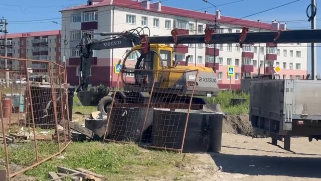 Строительство очистных сооружений в Поронайске
