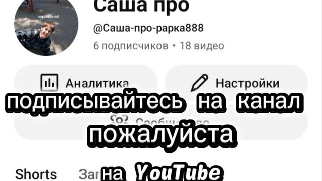 подпишитесь пожалуйста на канал на YouTube