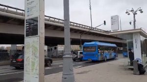 Электробус Лиаз-6274 следует по маршруту т14