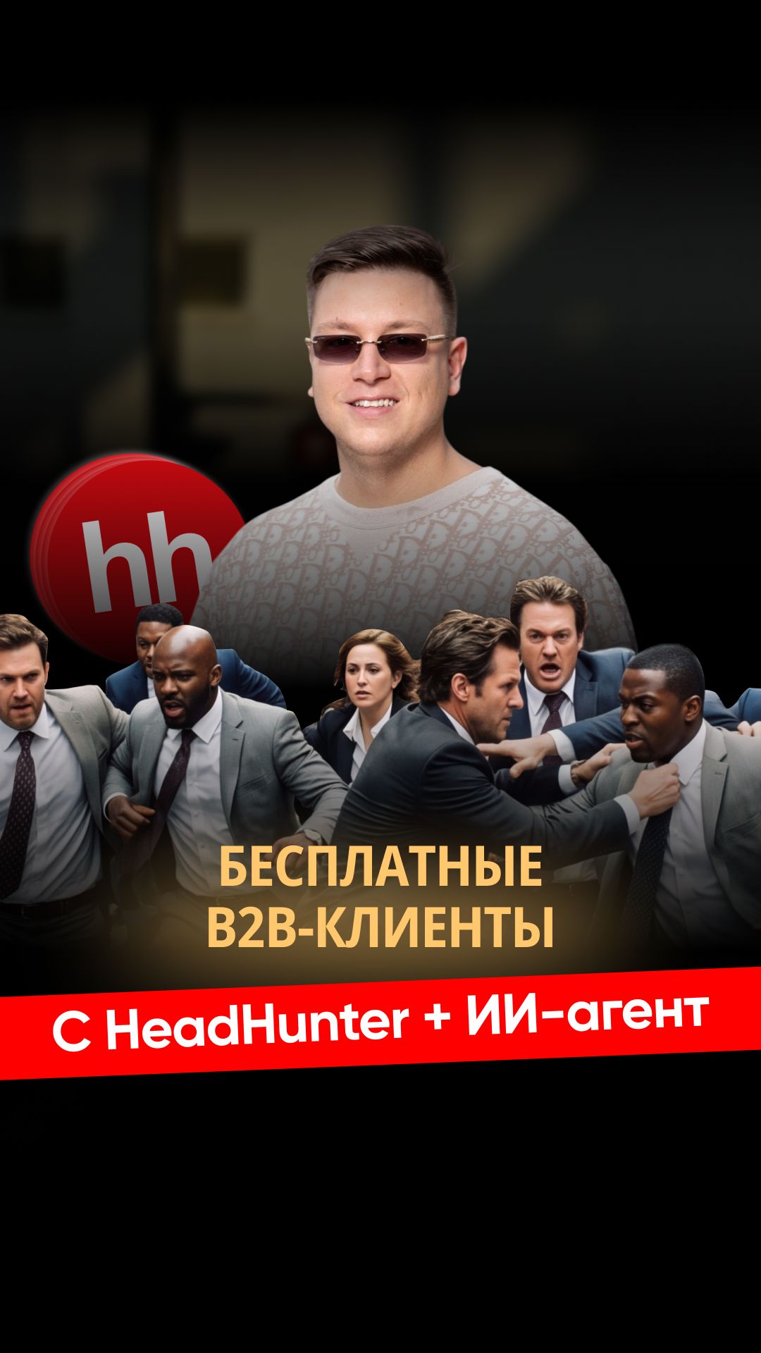 БЕСПЛАТНЫЕ B2B-КЛИЕНТЫ С HEADHUNTER + ИИ-агент