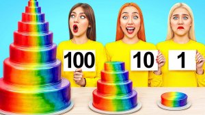 100 Слоев Еды Челлендж # 24 Часа Едим Еду Одного Цвета Челлендж