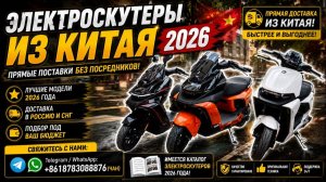 ⚡ ЭЛЕКТРОСКУТЕРЫ ИЗ КИТАЯ 2026 | ОТПРАВКА В РОССИЮ 🚚