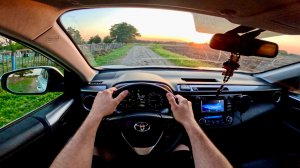Toyota RAV4 2015 тест драйв от первого лица реально бодро едет