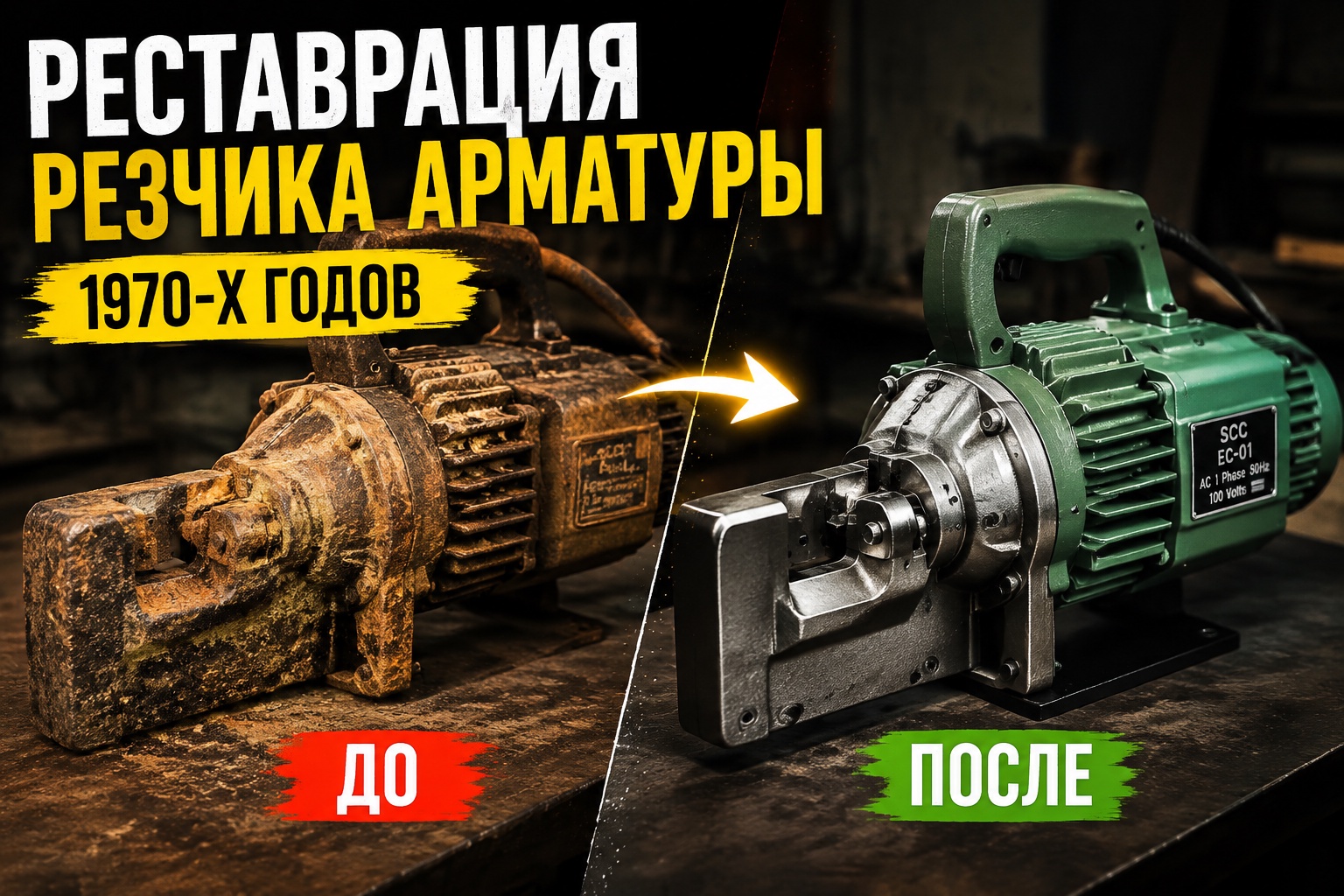 Реставрация японского резака арматуры 1970-х годов