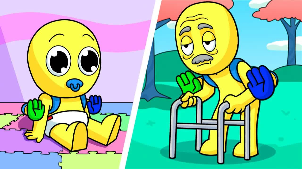 BIRTH To DEATH Of PLAYER... (Cartoon Animation)