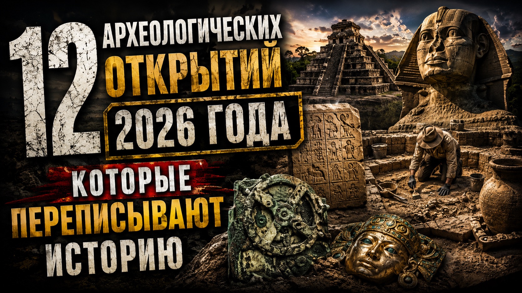 12 АРХЕОЛОГИЧЕСКИХ ОТКРЫТИЙ 2026 ГОДА, КОТОРЫЕ ПЕРЕПИСЫВАЮТ ИСТОРИЮ | Документальный Фильм