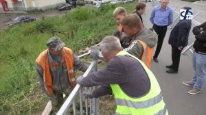 Работы по благоустройству путепровода на улице Возрождения завершат в первой неделе августа.