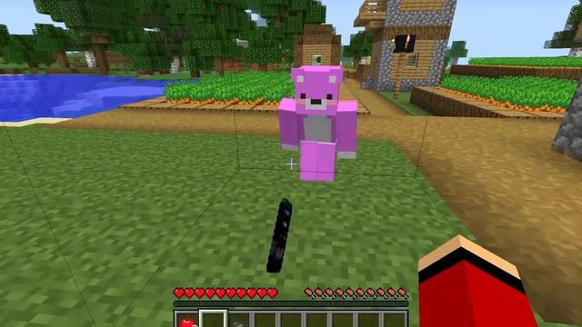 Кто заблокировал дом барьерами!Minecraft