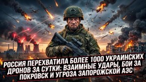 🚀 Небывалый шквал: Россия сбила 1000+ дронов ВСУ за сутки. Что происходит на АЭС и под Покровском?