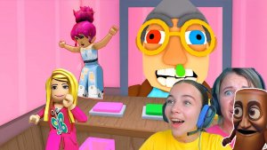 КОМАНДНЫЙ ПОБЕГ ОТ БАБУШКИ вместе С МАМОЙ в ROBLOX!