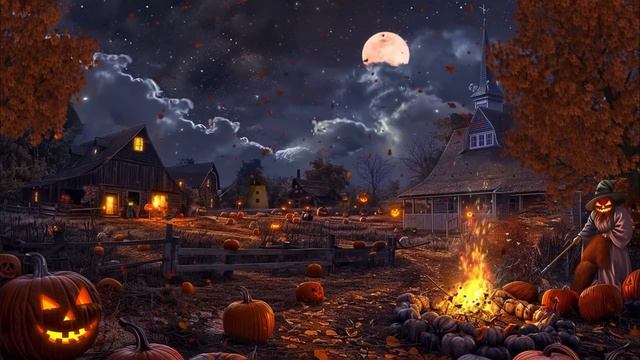 Расслабляющий осенний вечер на тыквенной ферме🎃