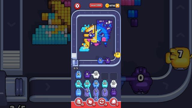 Прохождение 1200 уровня Pixel Flow