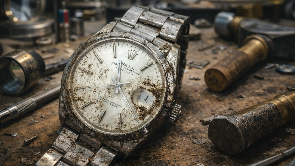 Реставрация винтажных часов Rolex.