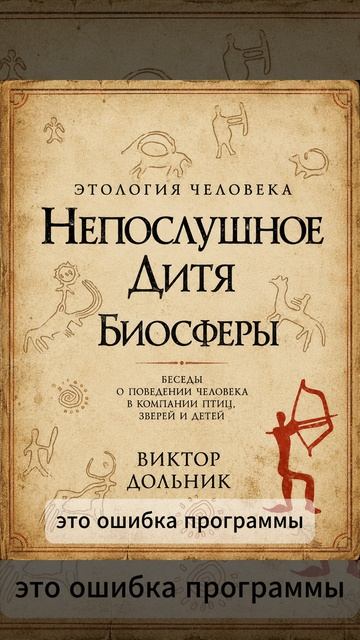 Виктор Дольник. Этология человека. Непослушное дитя биосферы.