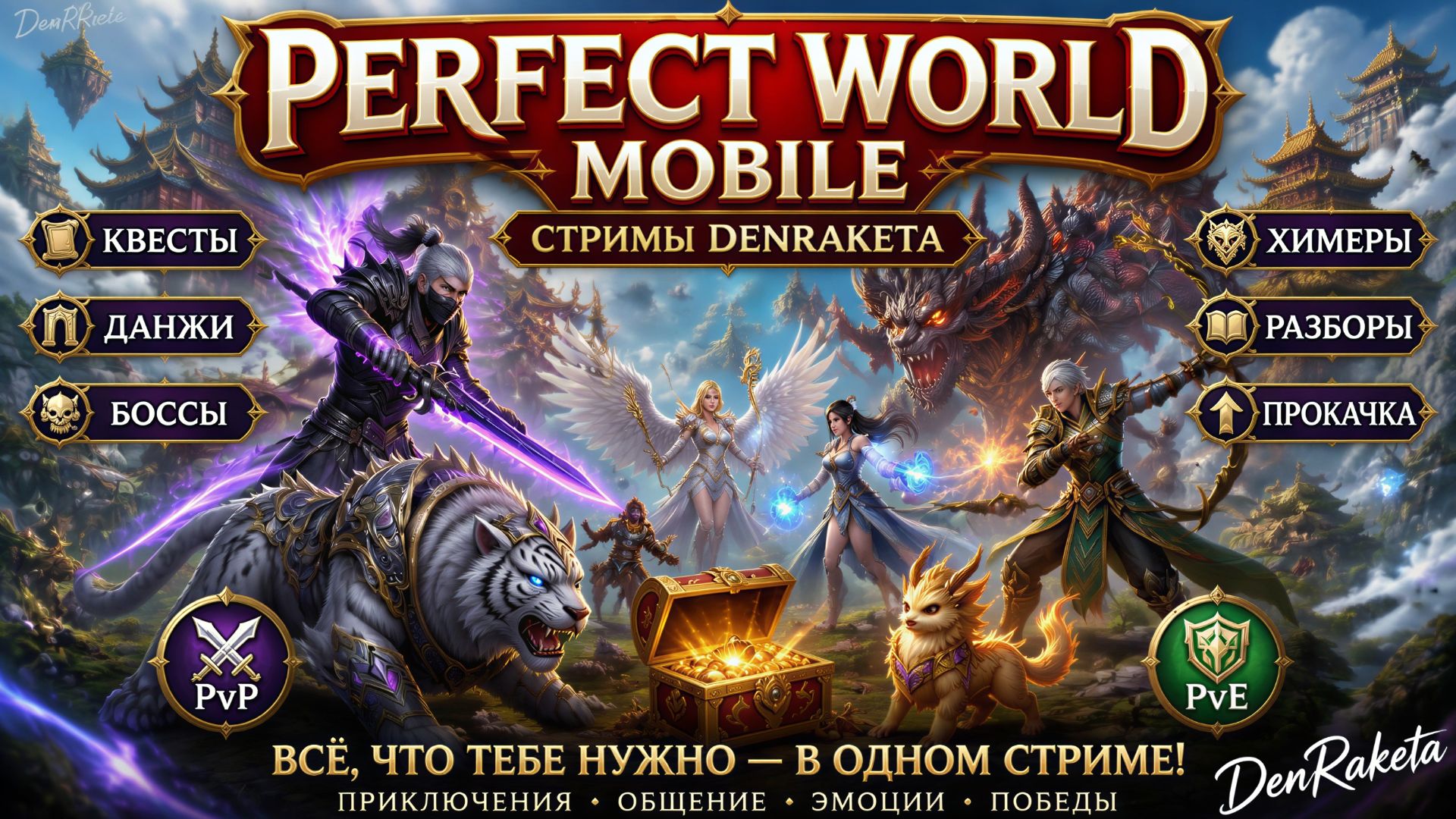 Perfect World Mobile. Играем, разбираемся, прокачиваемся. Подключайтесь к стриму, будет интересно.