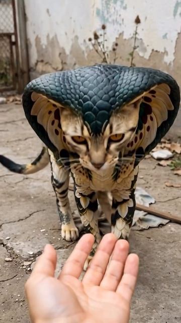 Кото-Кобра в обычном дворе