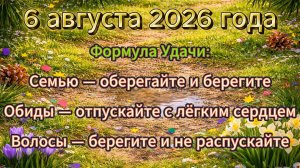 Народные приметы на 6 августа 2026 года
