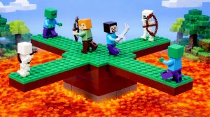 Выживание в LEGO Minecraft, но у вас всего ОДИН ЧАНК.