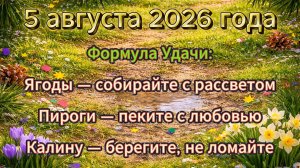 Народные приметы на 5 августа 2026 года