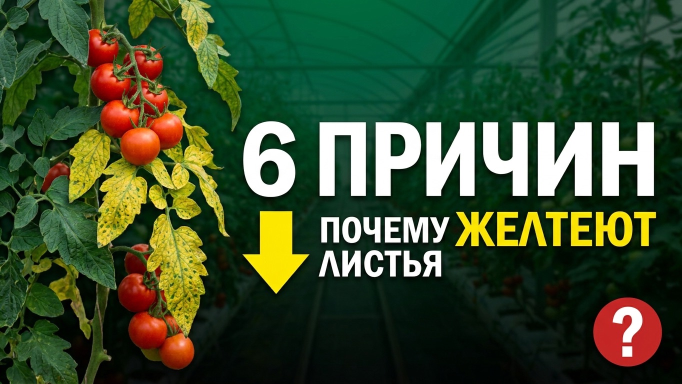 Почему желтеют листья у помидоров в теплице: 6 причин и решение каждой