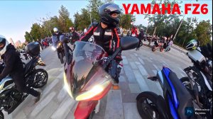 YAMAHA FZ6 ВДНХ. Закат на байках