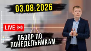 📊 ОБЗОР РЫНКА 03.08.2026 РУБЛЬ, НЕФТЬ, РТС, SP500, ЗОЛОТО