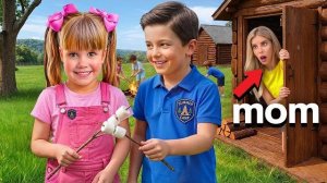 🕵️♂️ МАМА ТАЙНО ПРЯЧЕТСЯ В ЛЕТНЕМ ЛАГЕРЕ 24 ЧАСА! 🚨 Снял её на Скрытую Камеру! 🔥