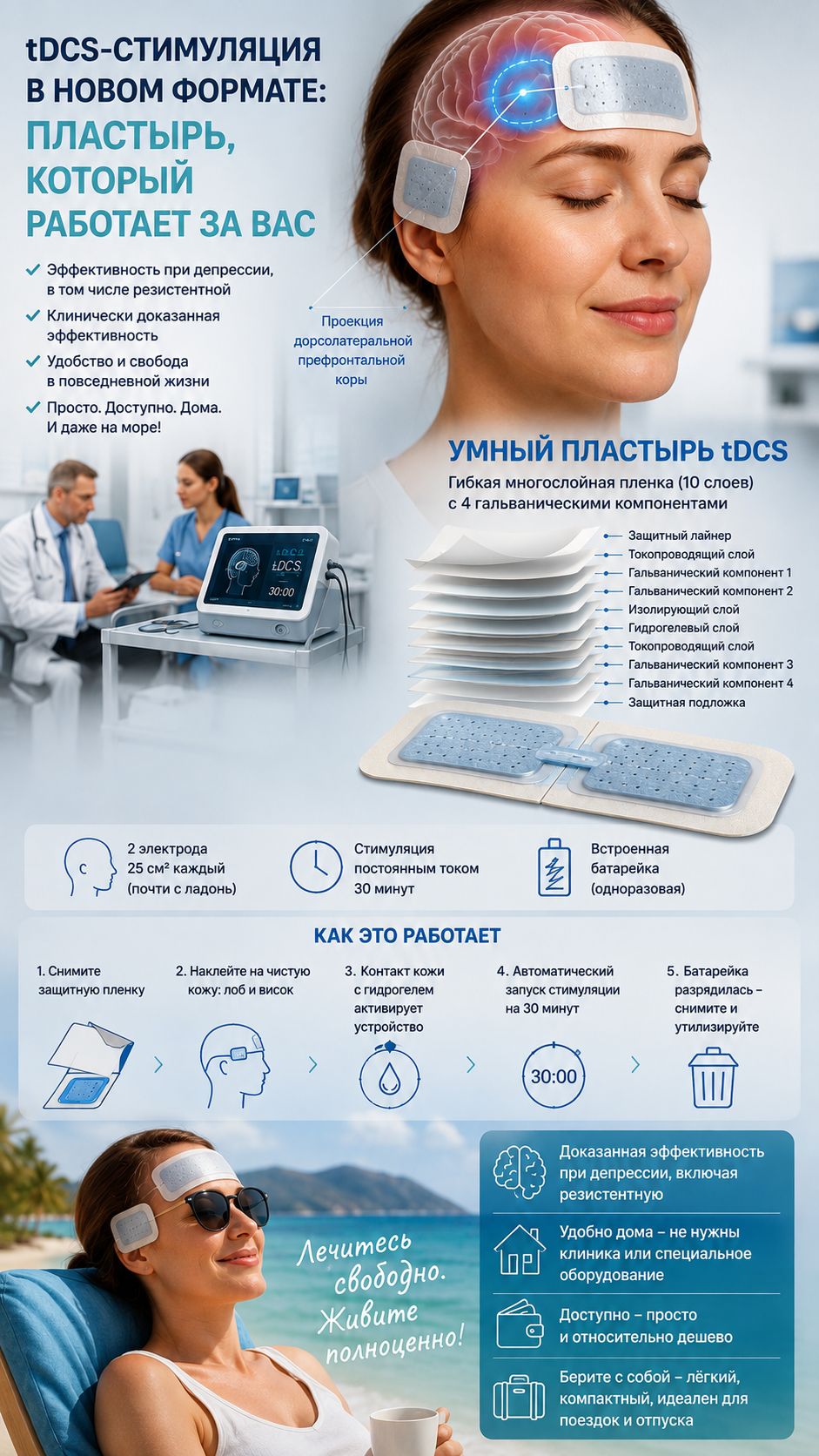Транскраниальная электростимуляция постоянным током у Вас в кармане