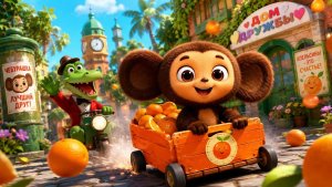 Чебурашка, развивающие игры для детей.