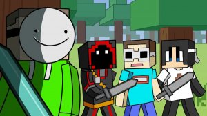 Minecraft MANHUNT Логика! | Мультфильмы Анимация
