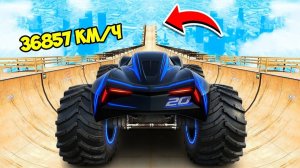 СПУСК БЕЗ ТОРМОЗОВ НА МОНСТР ТРАК ДЖЕКСОН ШТОРМ В ГТА 5! ЭКСПЕРИМЕНТ В GTA 5!