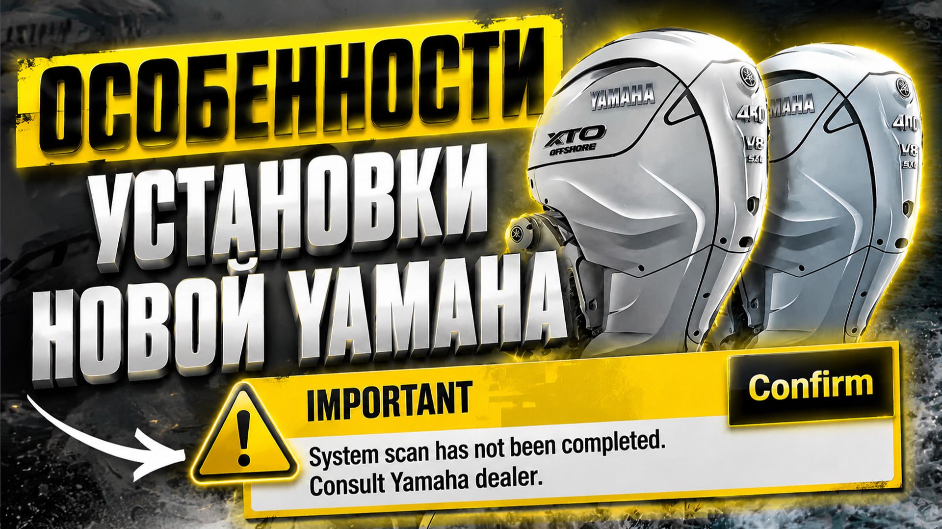 Сложности работы с новыми моторами... Consult Yamaha Dealer...