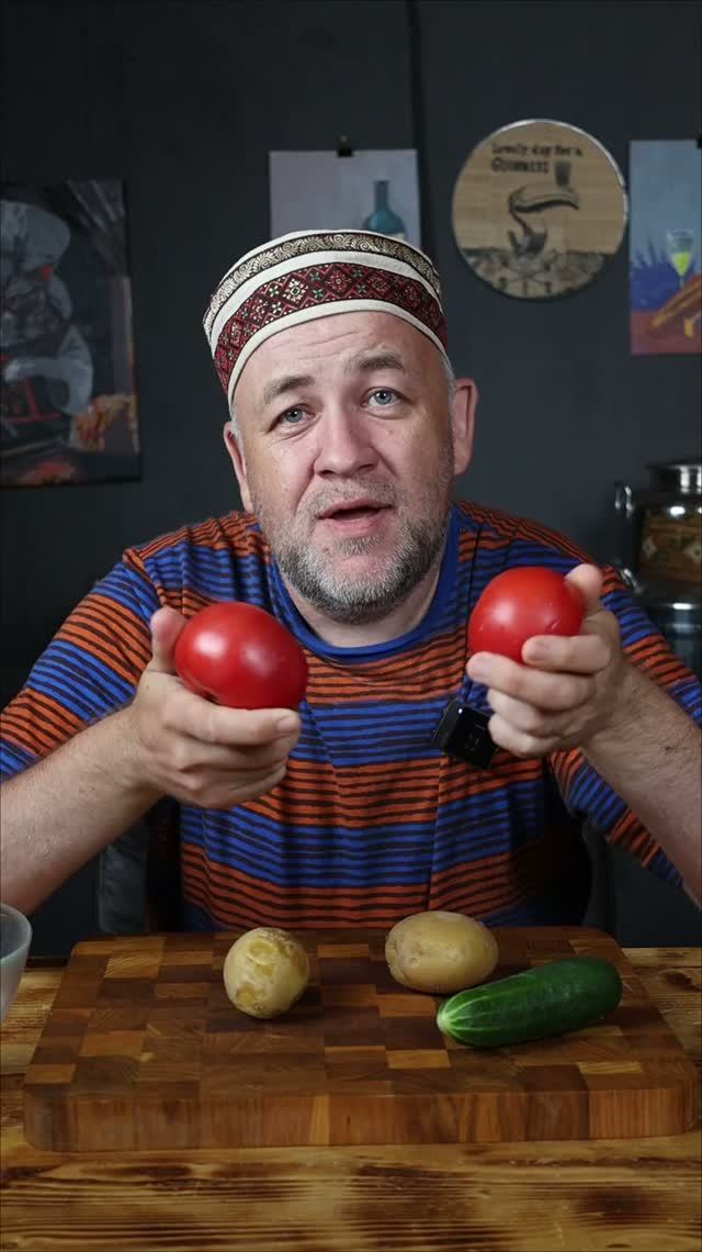 Мой любимый летний деревенский салат. Готовл каждый день