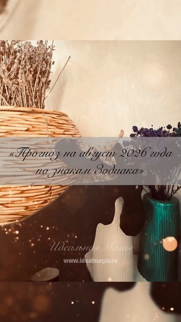 «Прогноз на август 2026 года по знакам Зодиака»🦁