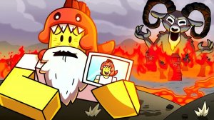 Выживаем в бесконечных ночах в лесу Roblox! (Мультфильм)